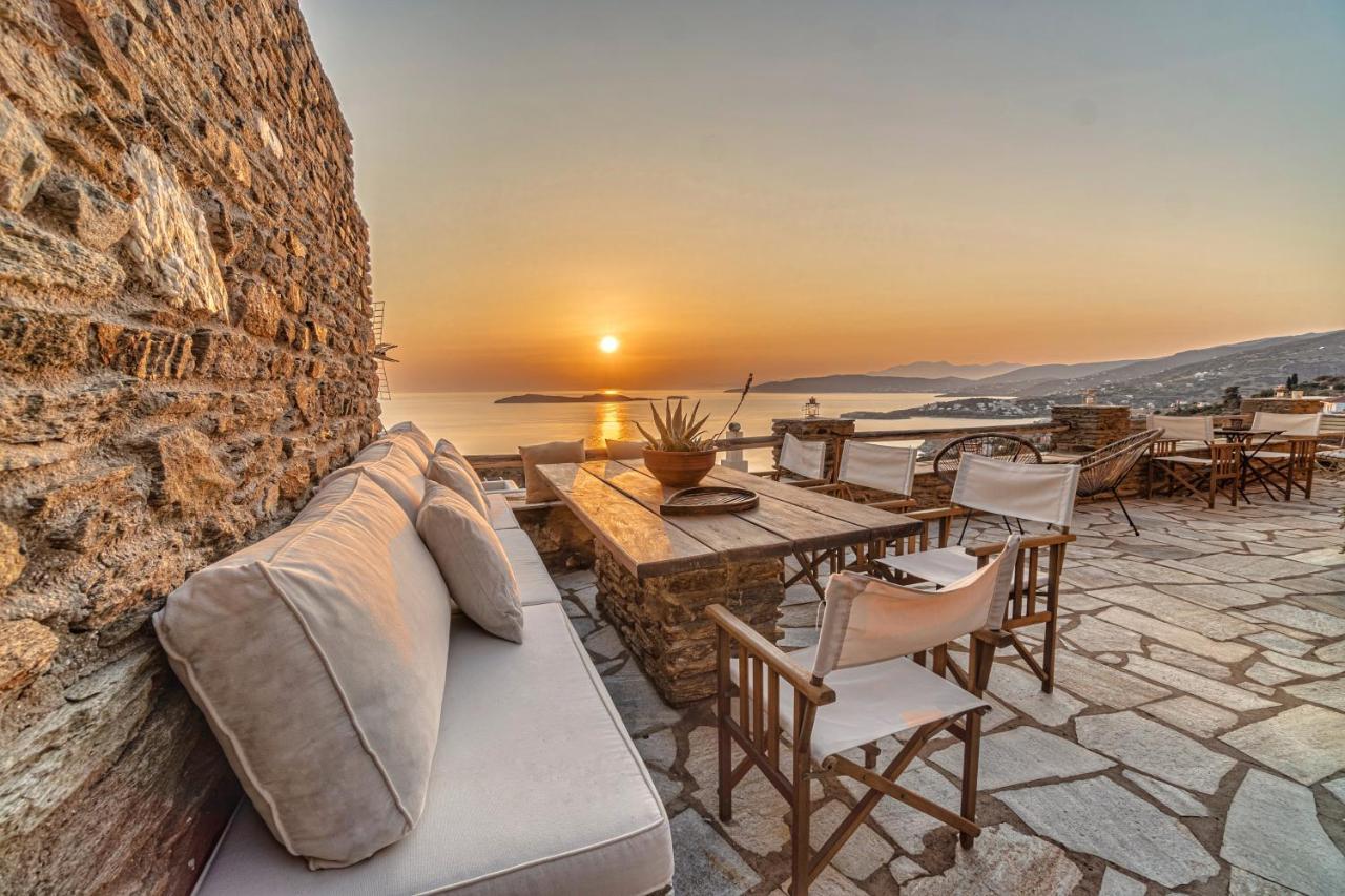 Irida Villa - Sea & Sunset Flats By Explore Andros 巴特斯欧 外观 照片