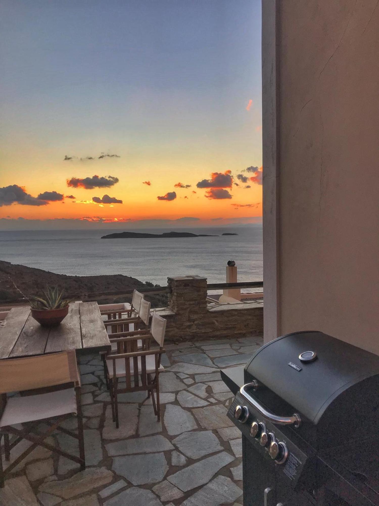 Irida Villa - Sea & Sunset Flats By Explore Andros 巴特斯欧 外观 照片
